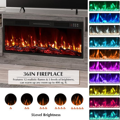 Lemberi Fireplace tv Stand - Image 4