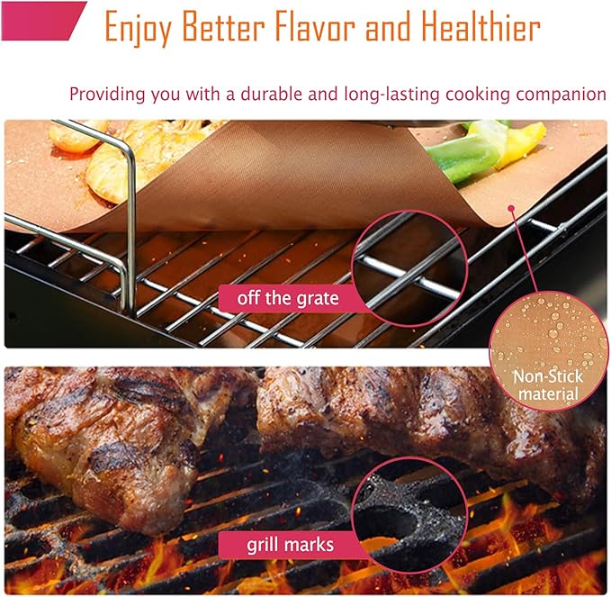Forever Young & Co. 2 Pack Non-stick Copper Large Oven Floor Protector Liner - Image 4