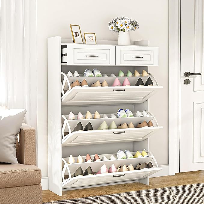 Vibe & Dine Narrow Shoe Organizer Cabinet by VibeDine