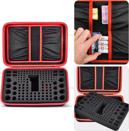 Comecase Battery Organizer Storage Box, Carrying Case Bag Holder - Image 4
