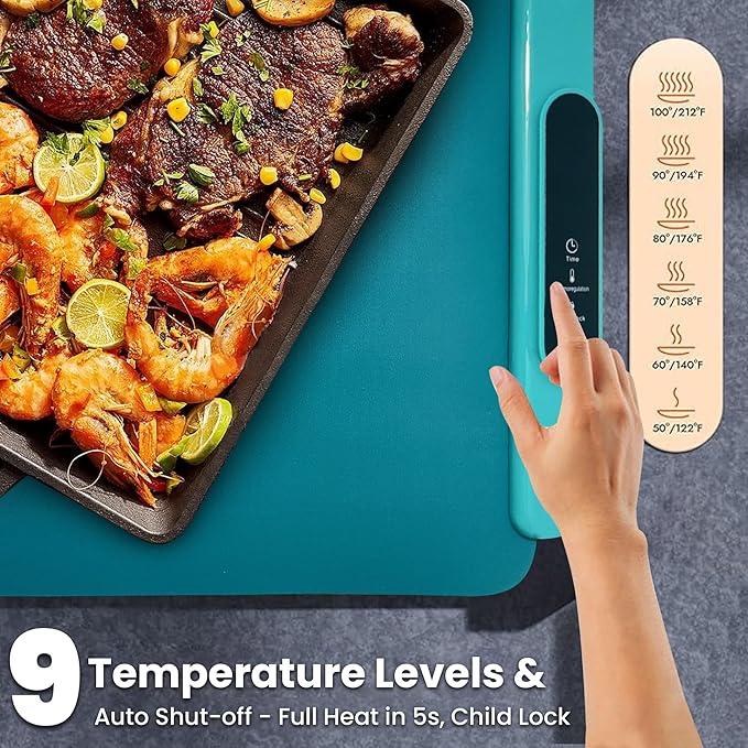 Food Warming Mat – 24" Electric Buffet Heating Tray - Image 2