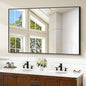Bathroom Black Mirror, 36x55in Black Rectangle Mirror by Welcometocofeny