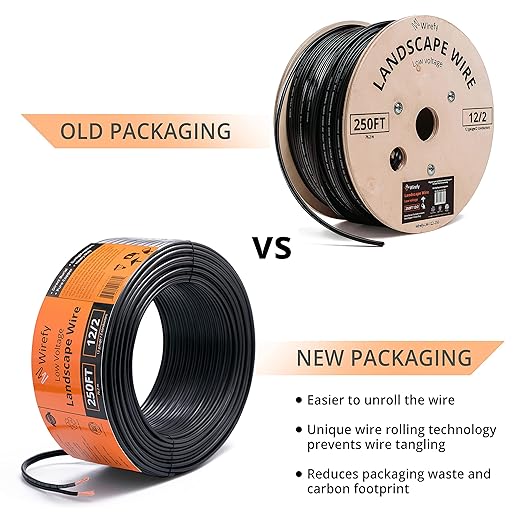 Wirefy 12/2 Low Voltage Landscape Wire 250 ft | Low Voltage Landscape Lighting - Image 7