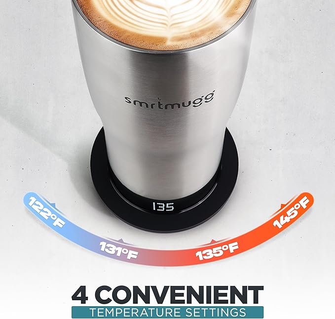 X Heated Coffee Mug 19 oz., 8 Hour Battery Life, Self-Heating, Adjustable Temp - Image 6