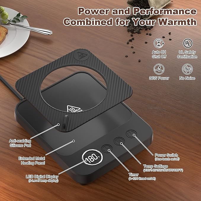 Coffee Mug Warmer & Mug Set for Desk, Smart Coffee Cup Warmer - Image 6