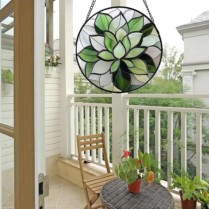 CRISGIF Stained Glass Window Hanging - Image 5