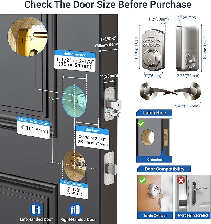 Veise Fingerprint Door Lock - Image 9