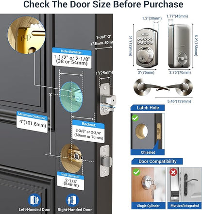 Veise Fingerprint Door Lock - Image 9