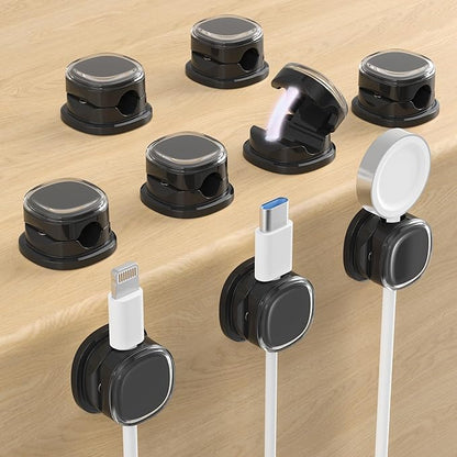 Magnetic Cable Clips, Adjustable Cord Holder Management, Adhesive Wire Keeper by COOCAT