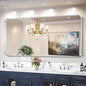 CIRCUMI Silver Bathroom Mirror, Rounded Corner, Tempered Glass, Large Mirror by CIRCUMIMirror