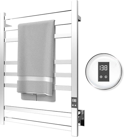 8-Bar Electric Heated Towel Warmer, Fast Heating by PeakTrivol