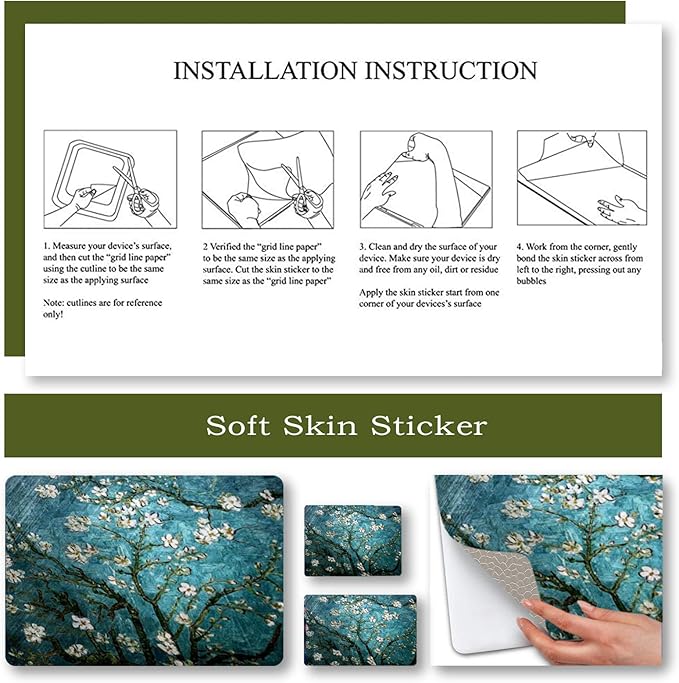 Laptop Skin Sticker Decal, Decorative Waterproof Removable, Van Gogh Painting - Image 5