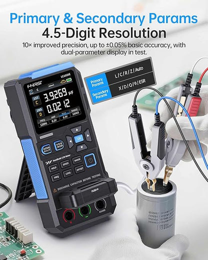 FNIRSI LC1020E 100kHz LCR Meter, Auto Component Detect, Measures ESR/Q/D/θ/X - Image 5