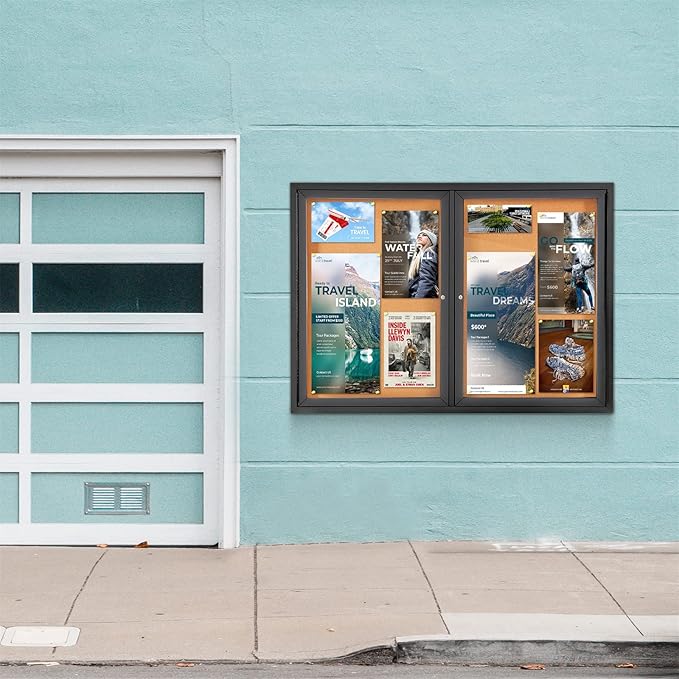 Enclosed Bulletin Board Outdoor Noticeboard - Image 7