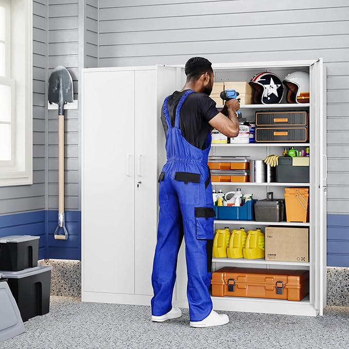 Yizosh Metal Garage Storage Cabinet - Image 2