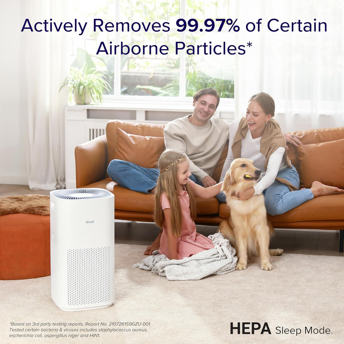 levoit smart air purifiers for home large room, close-up detail