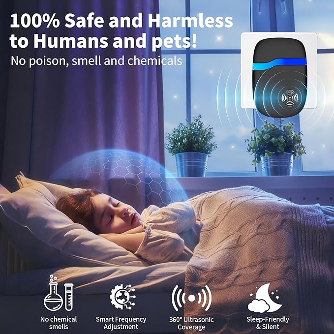 2026 Upgraded Mouse Repellent Ultrasonic Plug in Electronic Rodent Repellent - Image 5