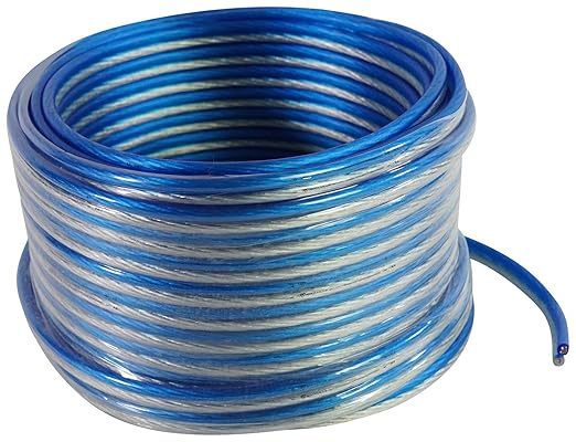Rockville Blue 14G50 OFC 14 Gauge 50 Foot 100% OFC Copper Speaker Wire by Rockville