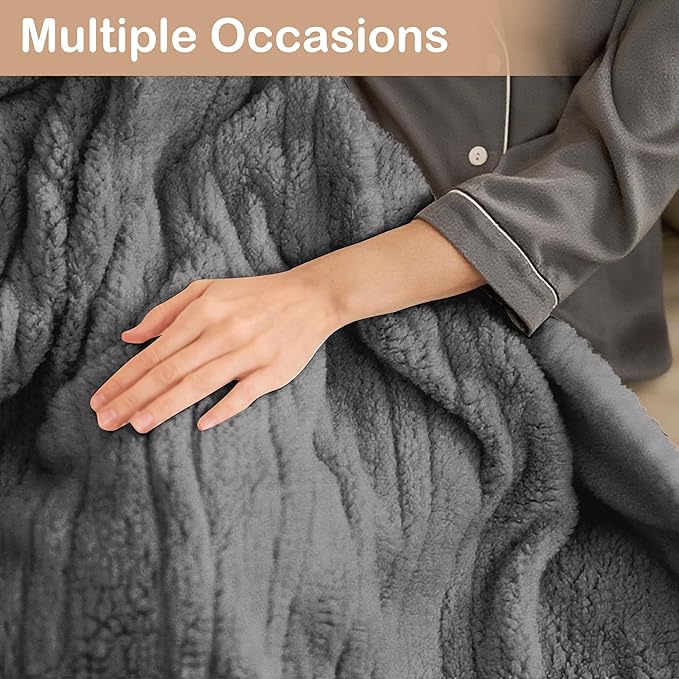 Electric Heated Blanket Queen Size 84"×90" Dual Control, 9 Heating Settings & - Image 9