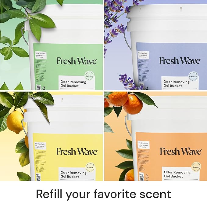 Fresh Wave Odor Removing Gel Bucket, 15.5 lb. | Orange Scent Refill - Image 7