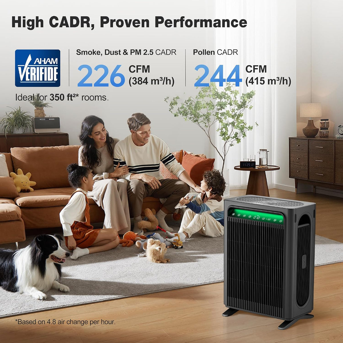 knka air purifiers for home bedroom up to shown in use
