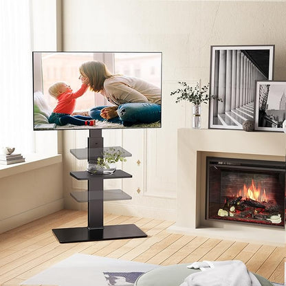 FITUEYES Swivel Floor TV Stand - Image 2