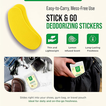 Natural Shoe Deodorant Stickers, Odor Remover Patches - Image 3