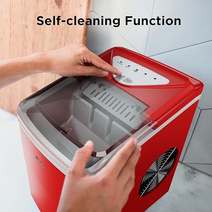 Silonn Ice Makers Countertop, 9 Cubes Ready in 6 Mins, Self-Cleaning Ice Machine - Image 6