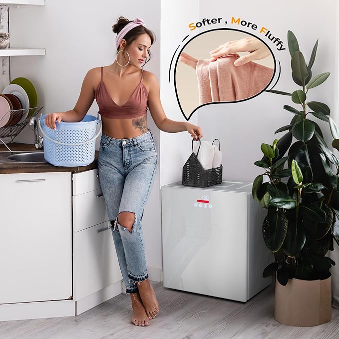 EUHOMY 1.5 Cu.ft. Portable Clothes Dryer, 850W Compact Dryer - Image 6