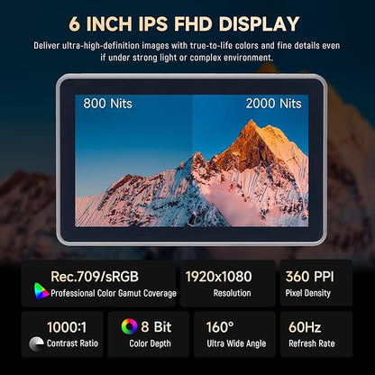 VILTROX DC-X3 2000 Nits SDI Camera Field Monitor Kit - Image 3