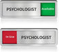 Psychologist Office Door Sign, Do Not Disturb- In Use/Available Slider Signs by Abudada