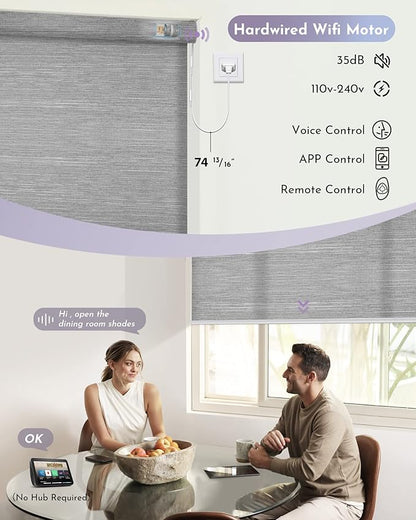 Graywind Motorized Light Filtering Shades Compatible - Image 3