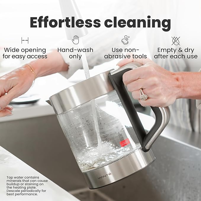 Vianté Electric Kettle With Infuser. No Plastic In Contact With Water. Hot Tea - Image 9