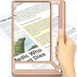 5X Full Page Magnifying Glass for Reading, Lightweight Rectangular Magnifier by AKKYCVS