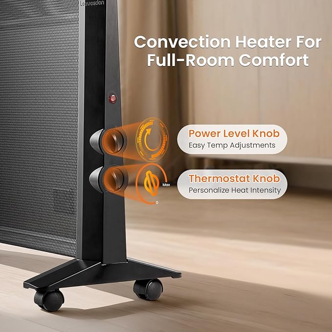 Space Heater for Indoor Use Large Room, 1500W Infrared Electric Room Heater for - Image 3