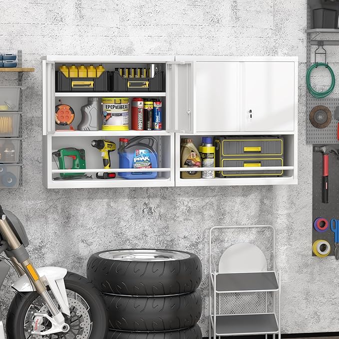 GREATMEET 31" H Locking Metal Garage Storage Cabinet - Image 6