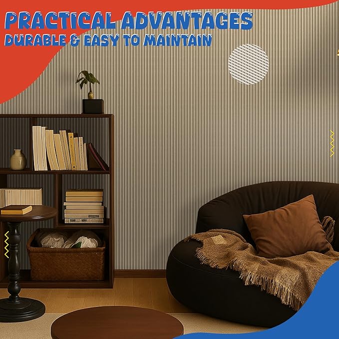 5 Pack Acoustic Panels, 47.2x23.6x0.4 inch Acoustical Wall Panels, Large - Image 7