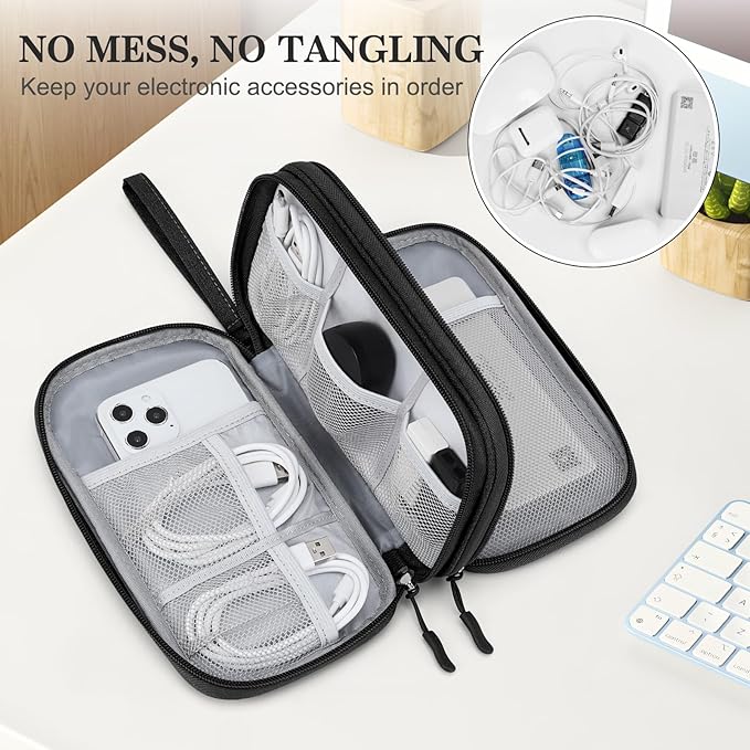 FYY Electronic Organizer, Travel Cable Organizer Bag Pouch Electronic - Image 5