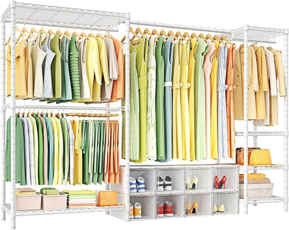 Ulif E10 Clothes Rack（With Stretchable Hanger Rod）Freestanding Clothing Racks by Ulif