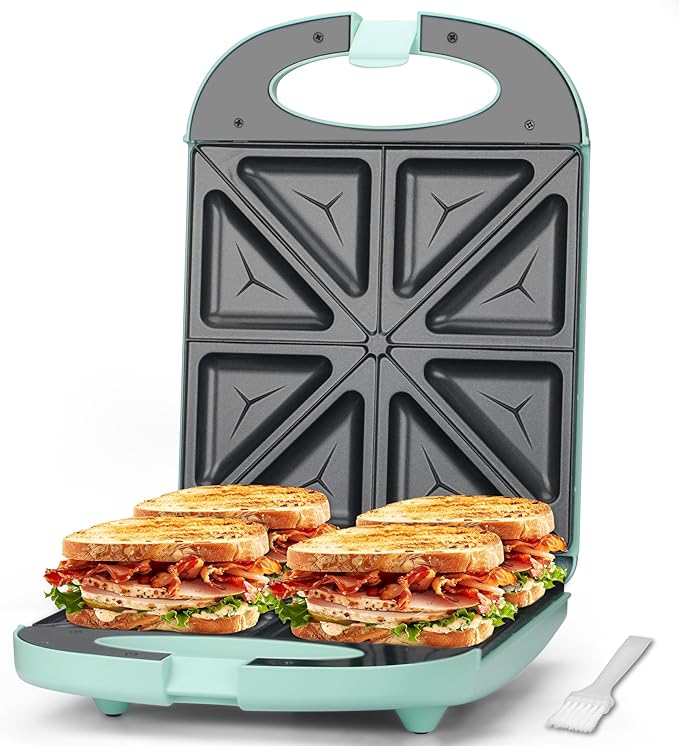 Baker’s Friend Breakfast Sandwich Maker, 4 Slices of Panini Grill Press by Baker%27s+Friend