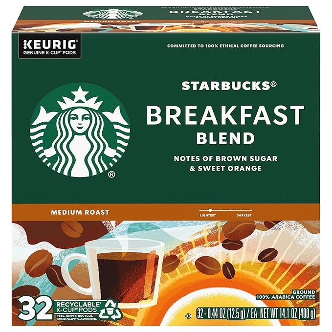 Starbucks Coffee K-Cup Pods, Breakfast Blend, Medium Roast Coffee, Notes of - Image 2