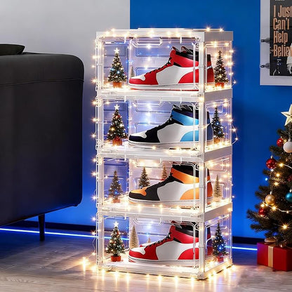 BROVIEW Led Shoe Boxes, Shoe Display Case - Image 7