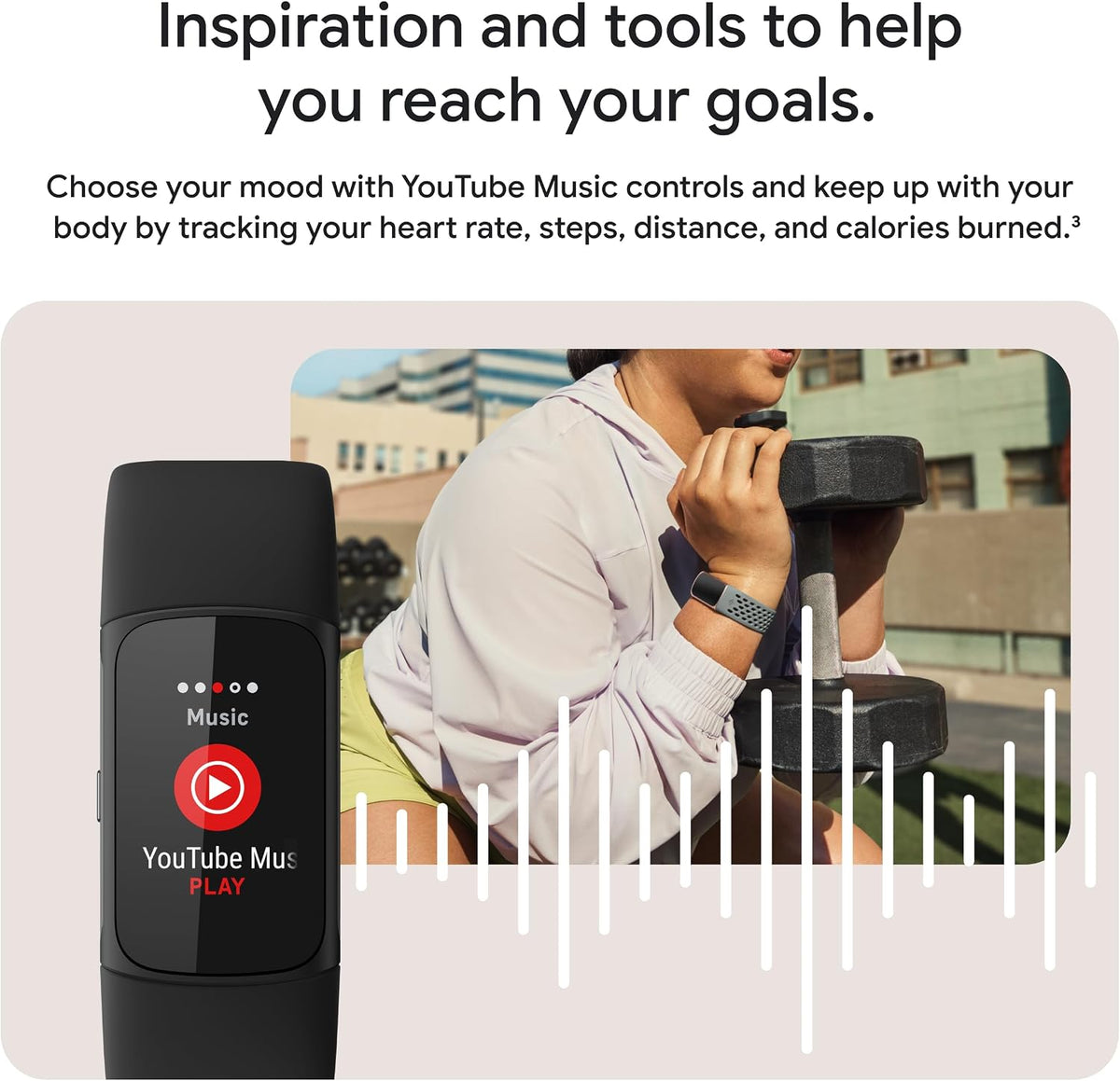 google fitbit charge 6 - fitness tracker, side view