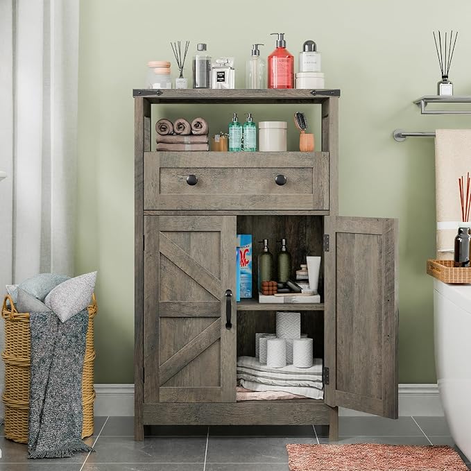 Farmhouse Bathroom Storage Cabinet - Image 3