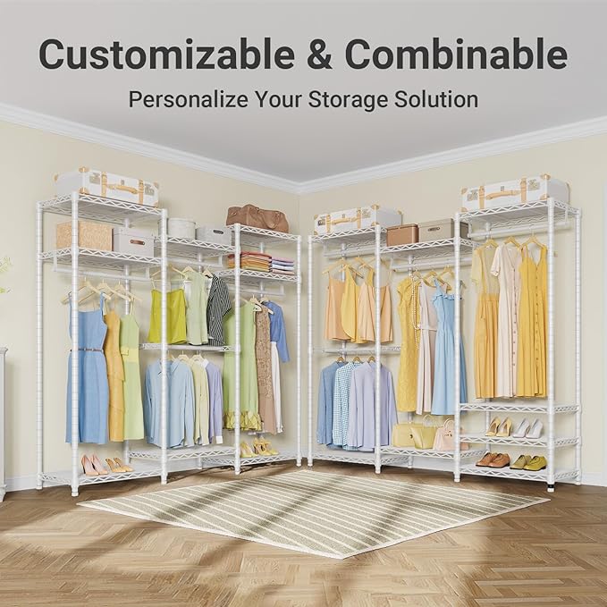 VIPEK V5 Medium Portable Closet Wardrobe Heavy Duty Clothes Rack, Freestanding - Image 3