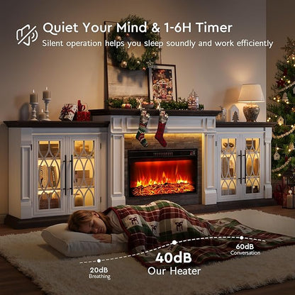 104" LED Fireplace TV Stand - Image 8