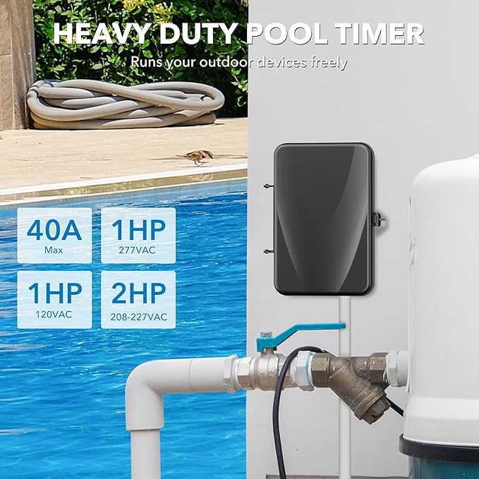 BN-LINK Pool Timer, Outdoor Mechanical Timer Switch - Image 6