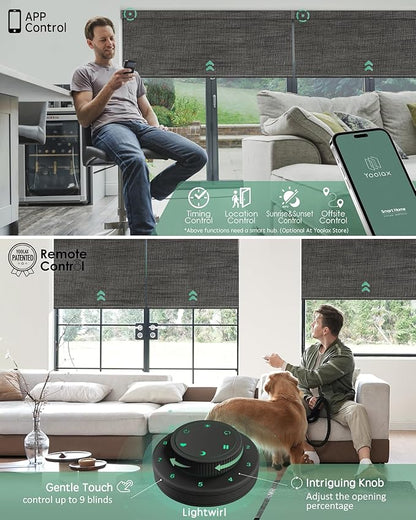 Yoolax Motorized Blinds with Remote, Smart Blinds - Image 3