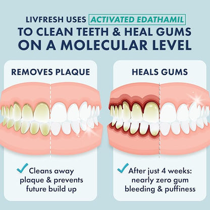 LIVFRESH Toothpaste Gel, Clinically Proven to Remove Plaque 250% Better - Image 2