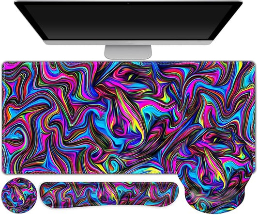 Gaming Mouse Pad, Large Desk Mat, Cute Desk Pad Protector, 4in1 XXL Mousepad + by ToLuLu